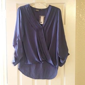 Surplice Stormy Blue blouse